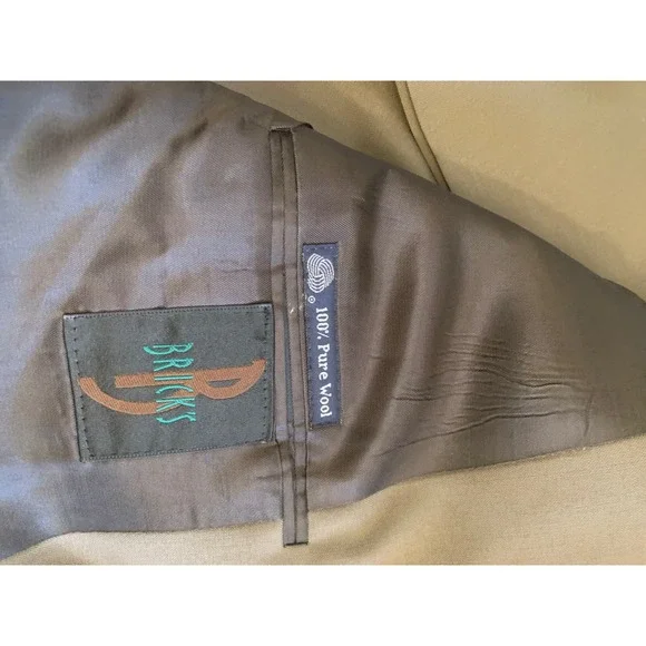 Burberrys Wool‎ Suit Jacket Blazer Mens Charcoal Gray Tailored Fit - Picture 4 of 16